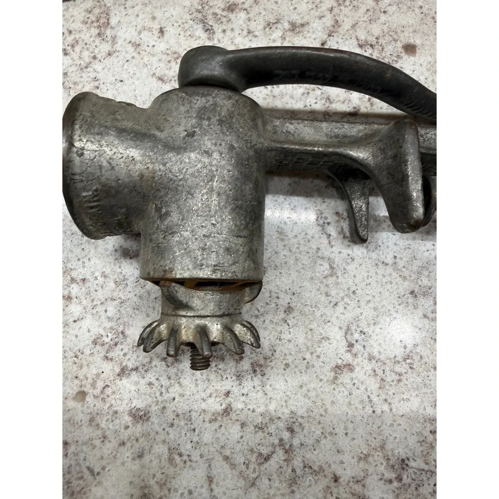 Antique LF&C New Britain Conn USA Hand Meat Grinder Cast Iron Farmhouse Decor